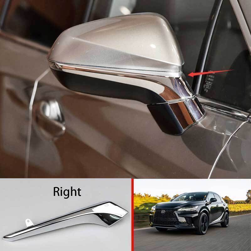 Chrome Style Right Side Door Rearview Mirror Strip Replace 1P for Lexus NX 17-24