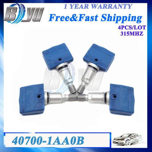 4x TIRE PRESSURE SENSOR TPMS For 40700-1AA0B for Nissan Altima Maxima for Infiniti