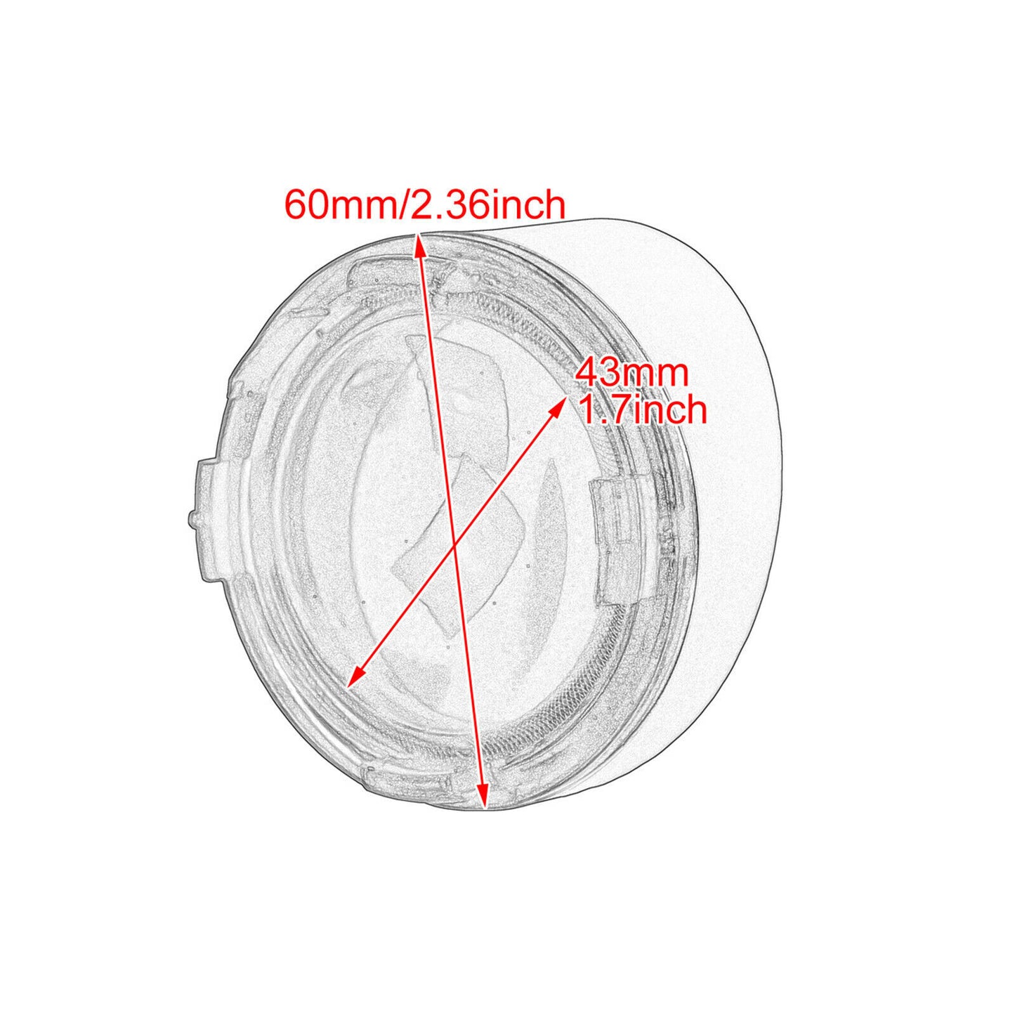 2-Pack Smoked Turn Signal Lens with Chrome Trim Bezel Sun Visor for Harley Sportster n