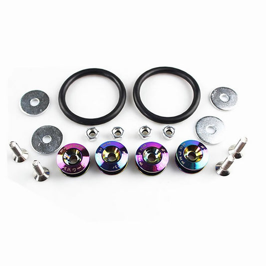 JDM Quick Release Fasteners Car Bumpers Trunk Fender Hatch Lids Kit Neo