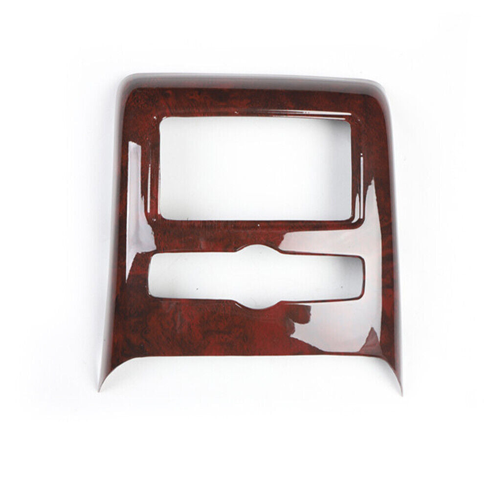 Car Inner Rear Air Outlet Vent Frame Trim Fit for Audi A6L 2005-2011 Brown Wood