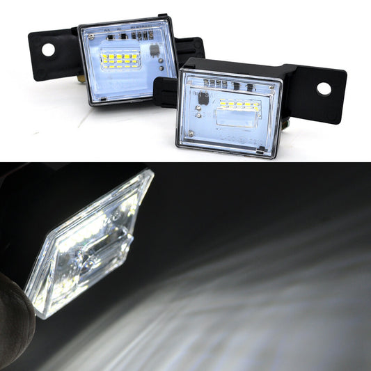 2 white 6000k LED License Plate Light Assy For Chevrlet silverado 1500 2014-2018 v