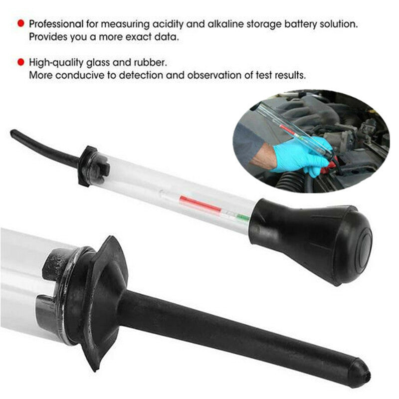 Car Battery Tester Hydrometer Measuring 1.1-1.3 Suction Type Densitometer Tool
