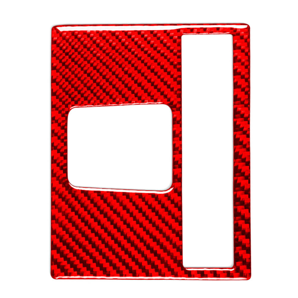 Carbon Fiber Red Rear Control Panel Cover Trim for Dodge for Ram 1500 2500 3500