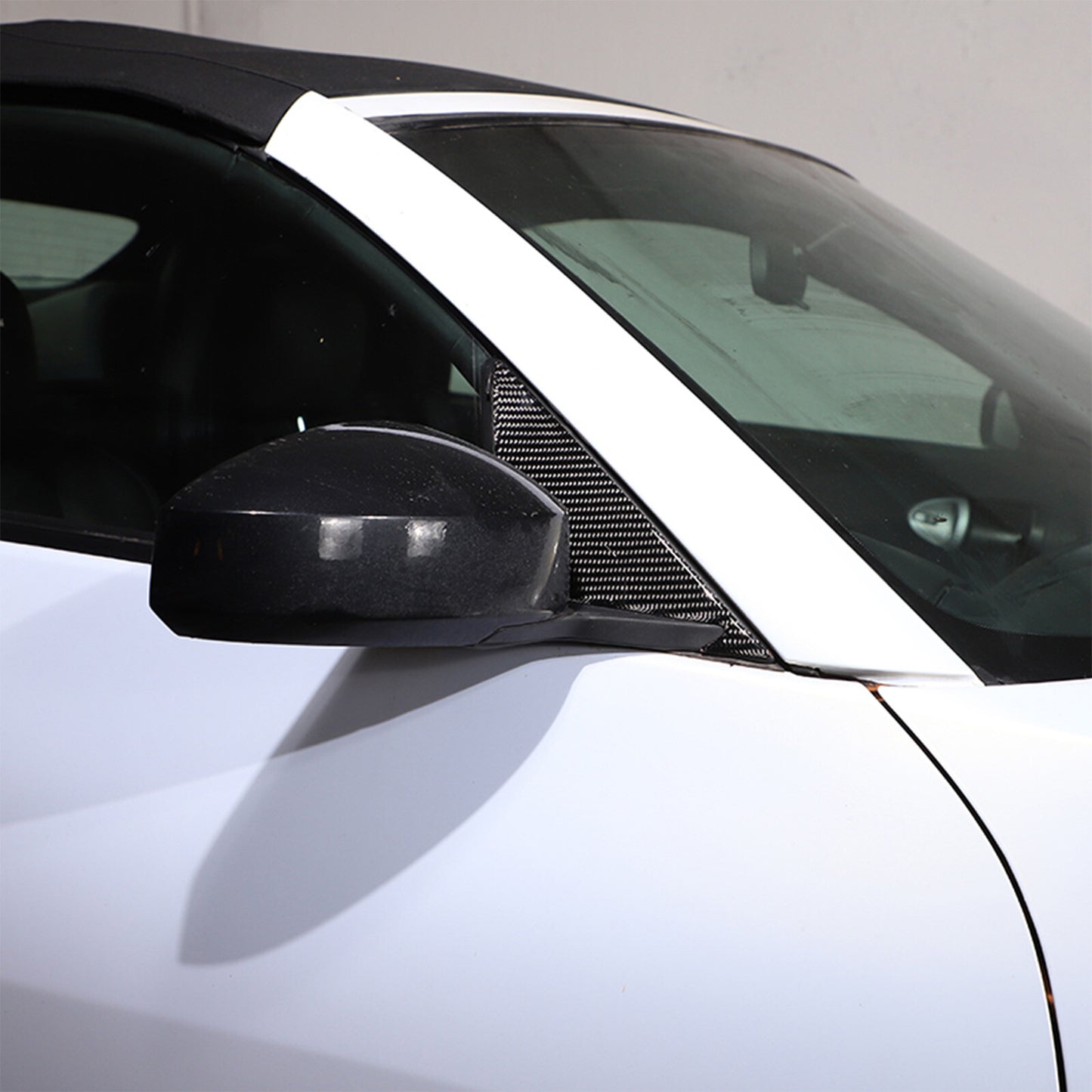 Carbon fiber side mirror base A-pillar cover decorative sticker for 350Z 03-09- n