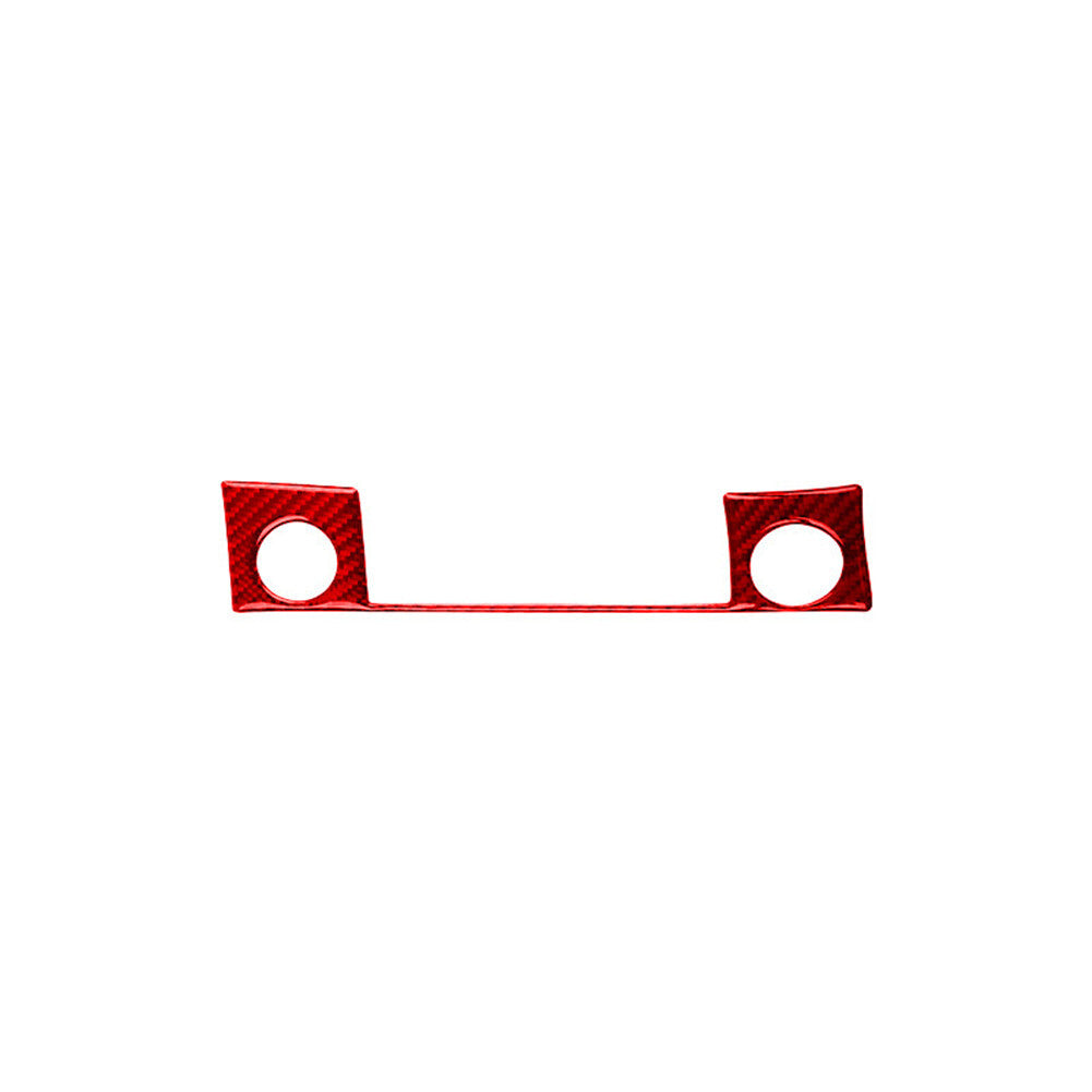 Carbon Fiber Interior Cup Holder Panel Cover Trim for Jeep Liberty 2008-2012 v