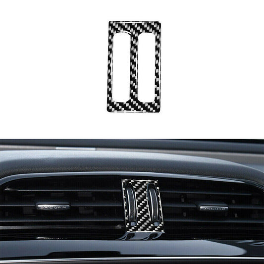 Carbon Fiber Air Vent Outlet Knob Cover Trim for Jaguar F-PACE XE XF 2016-2020