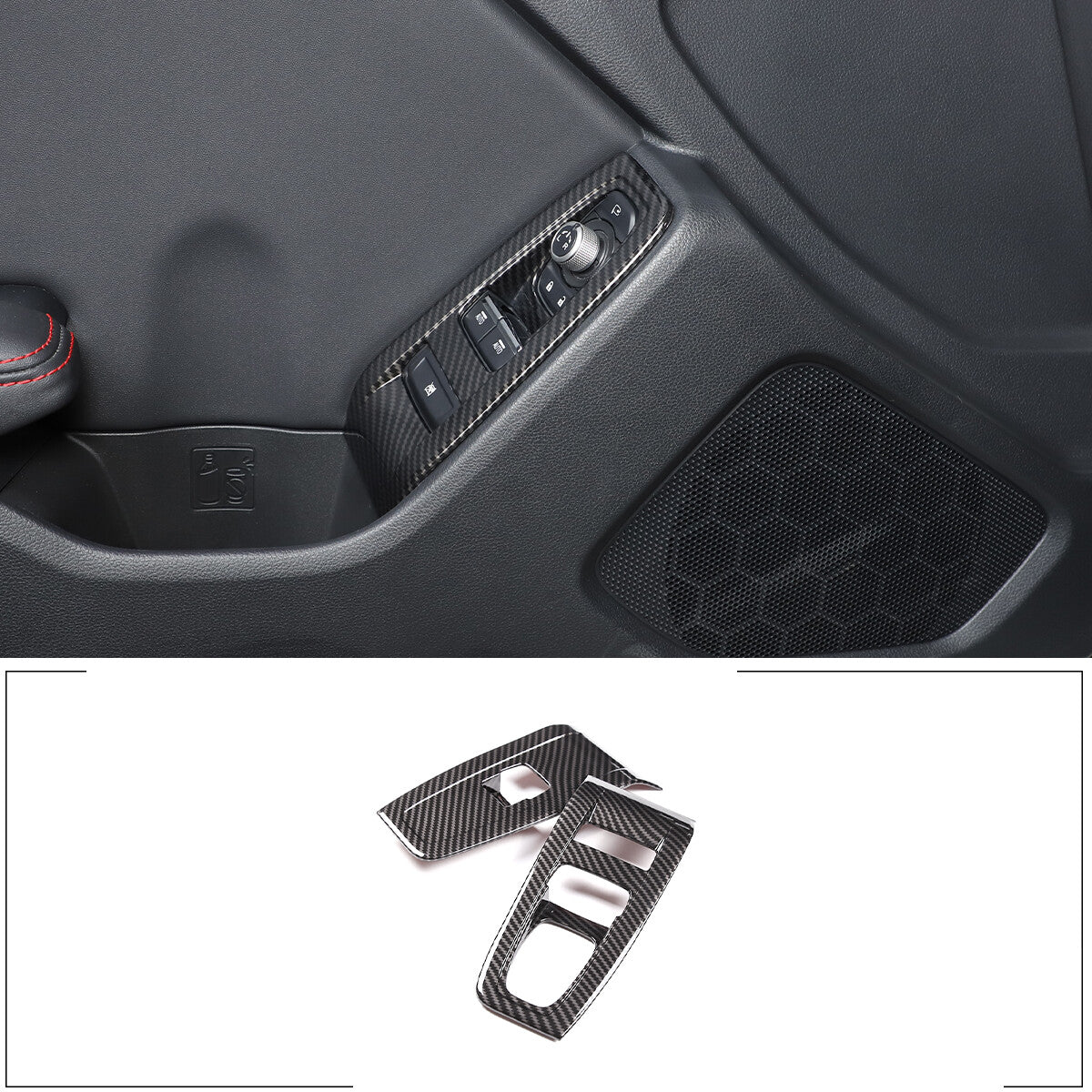 Matte Black Center Control AC Ventilation Frame Cover Trim for Maverick 2022+- v