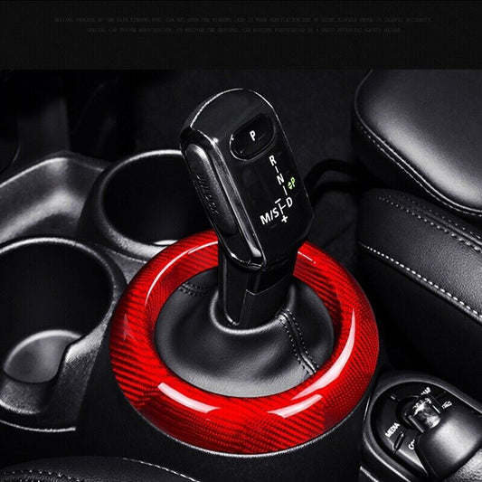 Carbon fiber gear shift cover trim for Mini Cooper F60 Countryman 17-2022