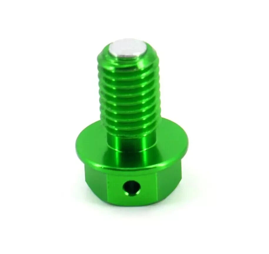 BILLET MAGNETIC OIL DRAIN PLUG FIT for KAWASAKI KX250F 2004 KX450F 2016-2017 GREEN Q