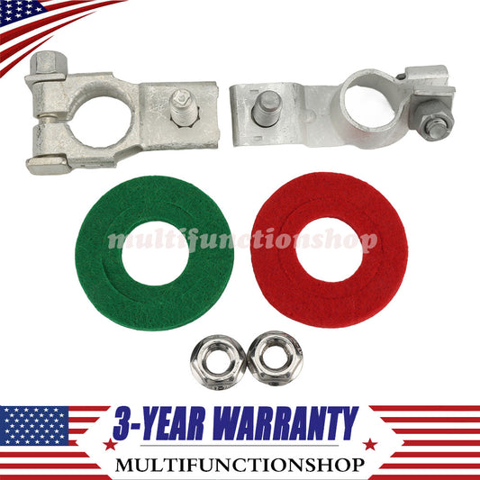 2x (+ & -) Terminal Battery Terminal Set for TOYOTA for Sienna for SCION for LEXUS for ES RX Q