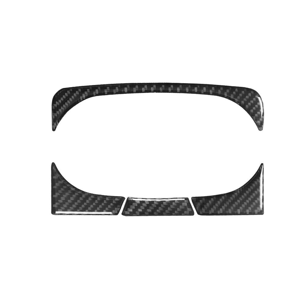 Carbon Fiber Rear Armrest Cup Holder Trim for Land Rover Discovery Sport 2015-19