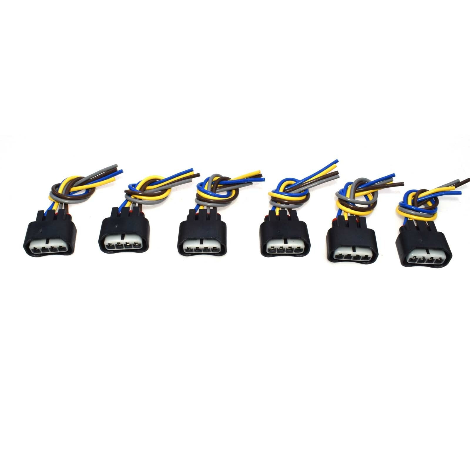 6-Piece Ignition Coil Female Connector Plug Harness for Lexus 2AZFE1ZFE - Brand New n