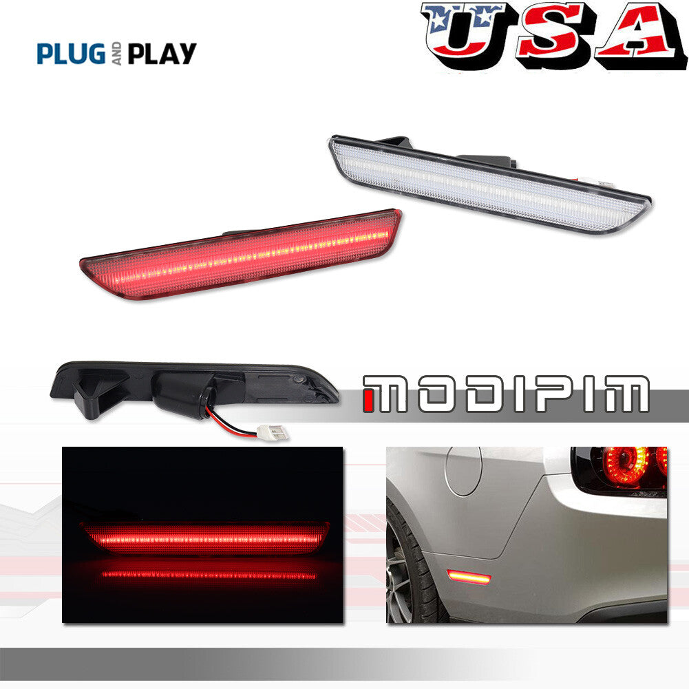 Suitable for 2010, 2011, 2012, 2013, and 2014 for Mustang rear red LED transparent lens side marker lights- v
