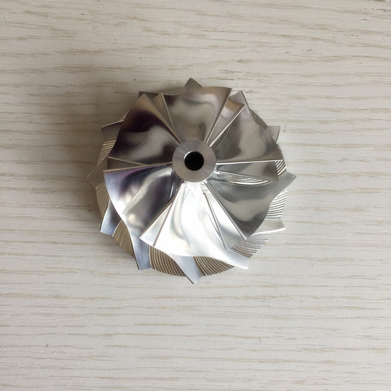 K16 51.62/63.98 mm 6+6 blade turbine milling/aluminum 2618/billet compressor wheel