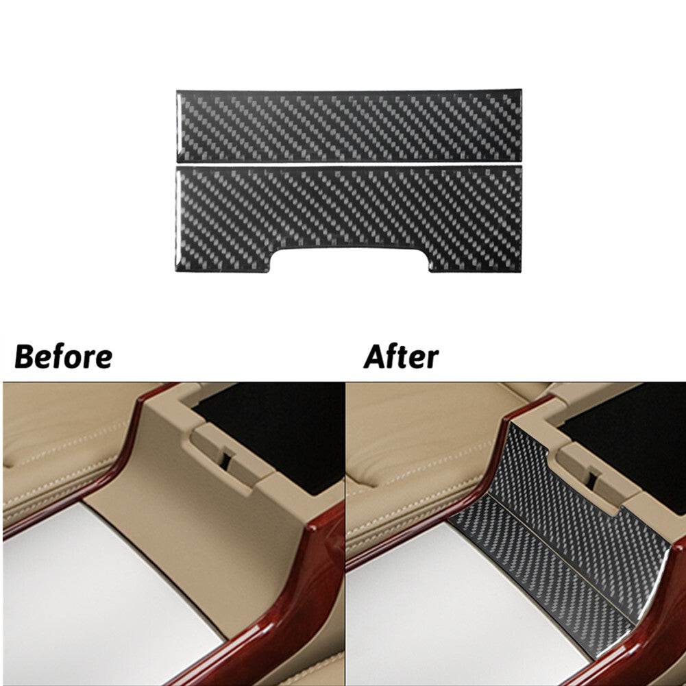 Carbon Fiber Interior Below Armrest Accent Cover Trim for Hyundai Azera 2006-11