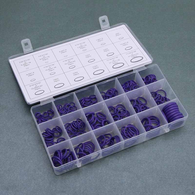 Car Washers O-Ring Seal Washers Gasket Air Conditioning Pump Pad Tool Box Kit
