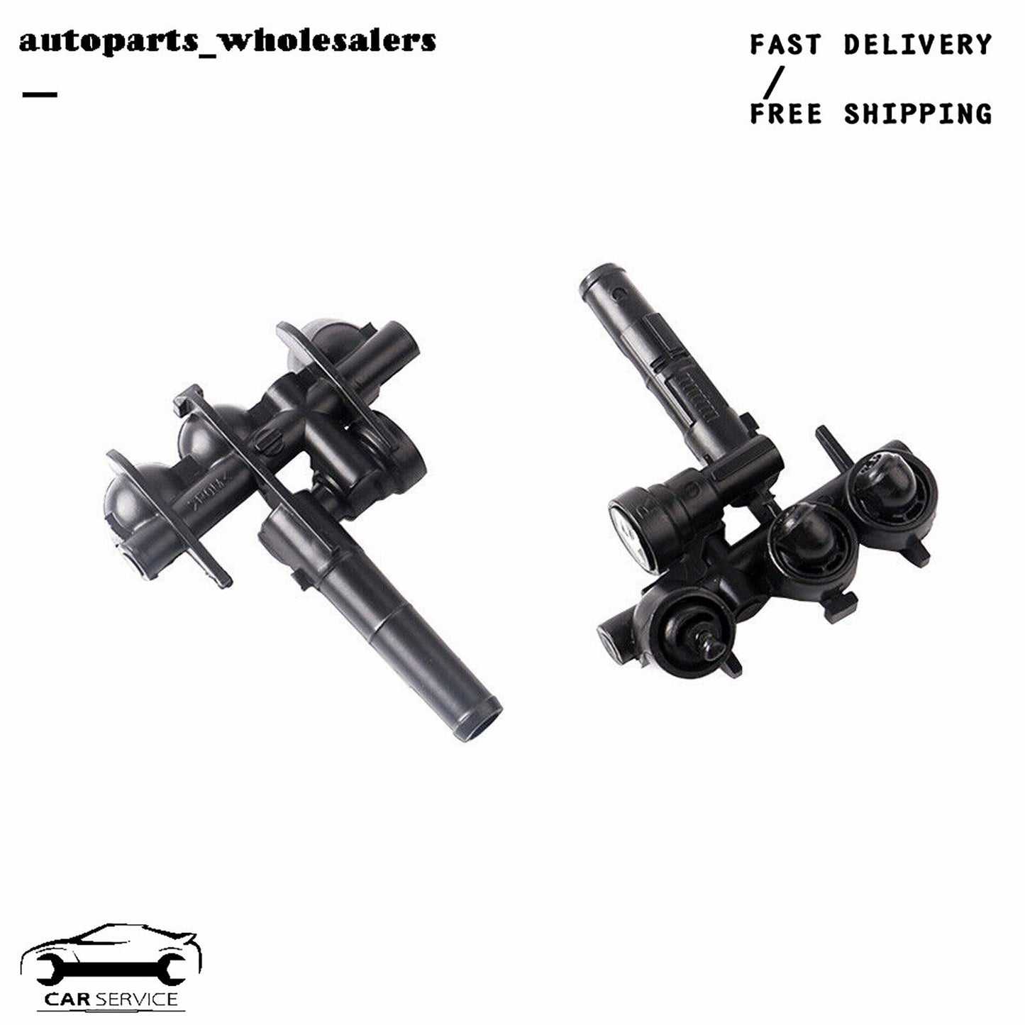 2-Pack L+R Headlight Washer Nozzle Suitable for Mercedes-Benz W220 S430 S500 S600 S55 AMG Q