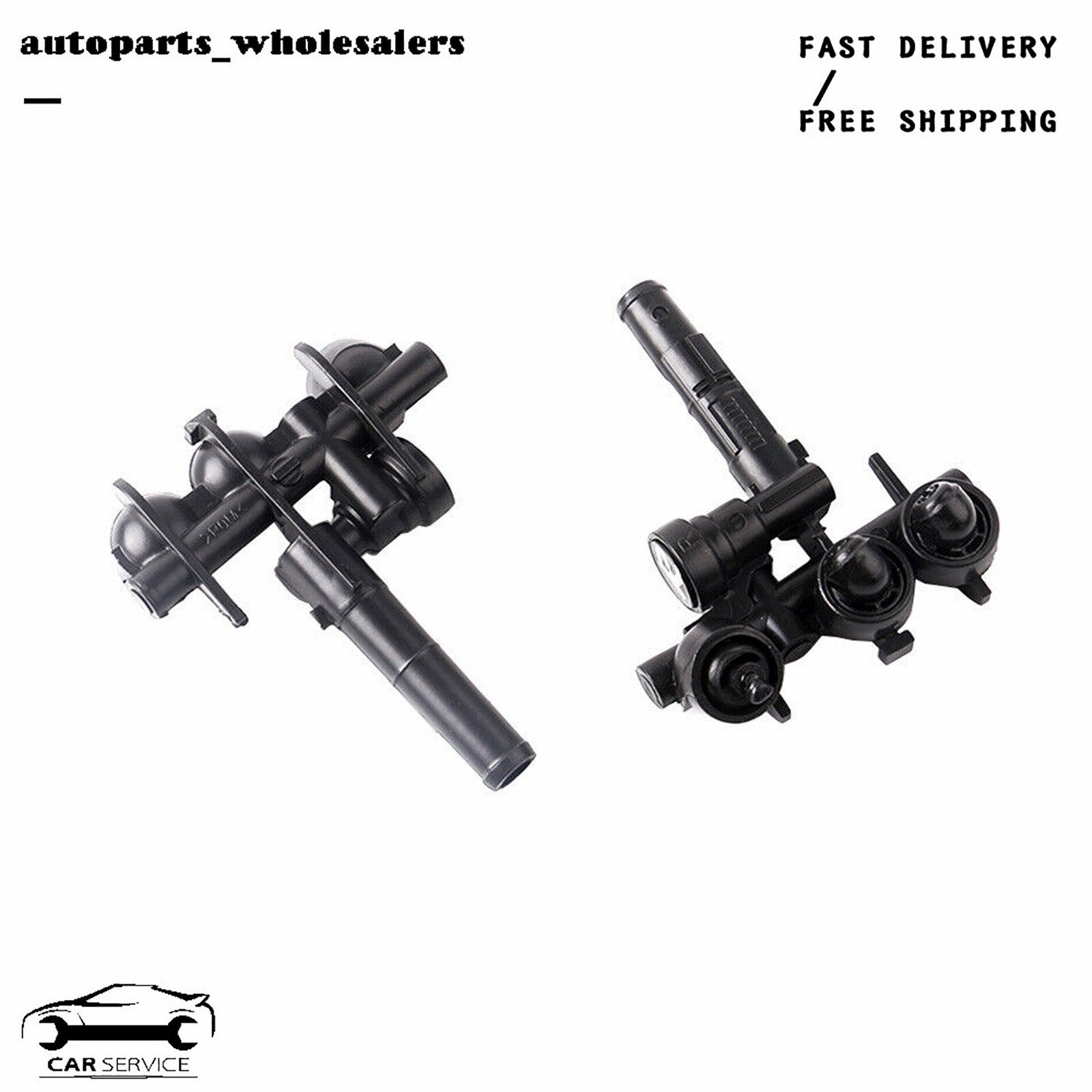 2-Pack L+R Headlight Washer Nozzle Suitable for Mercedes-Benz W220 S430 S500 S600 S55 AMG Q