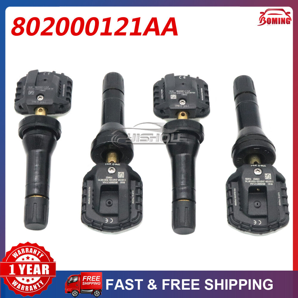 Package 4 TPMS Tire Pressure Sensors 802000121AA for Tiggo 8 PRO, Tiggo 7 PRO, Tiggo 8