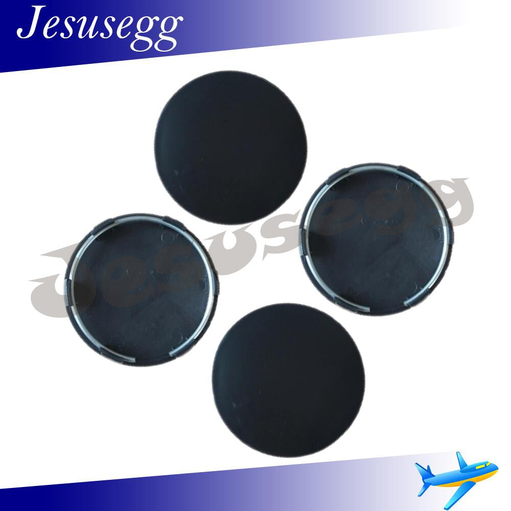 4Pcs 62mm Wheel Rim Center Hub Cap Cover Wheel Center Cap Cover Universal Black Q