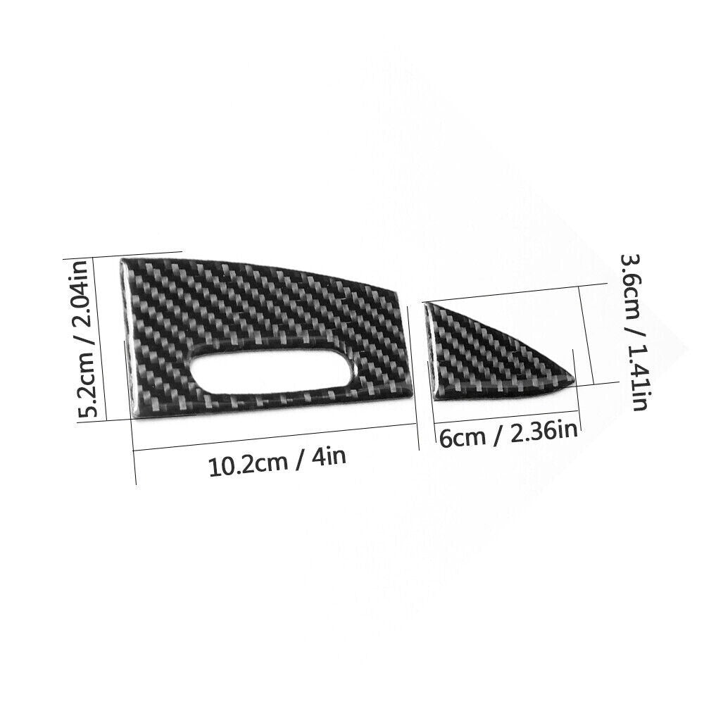 Carbon Fiber Driver Side Rear Ashtry Panel Cover Trim for Cayenne 03-10. n