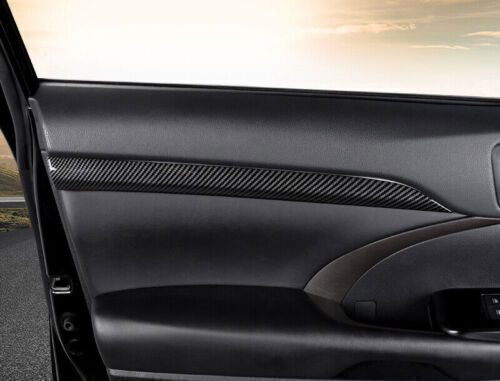 ABS Carbon Fiber Trim Cover Strip Inner Door Armrest 14-19 for Toyota Highlander