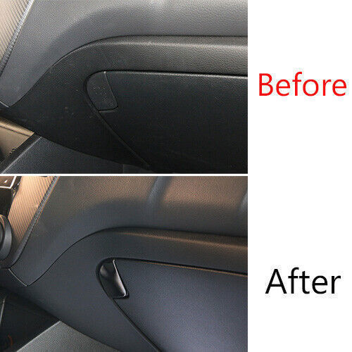 for Co -Pilot Storage Box Handle Sticker Trim for Kia K3 Forte 14-2018 Black Steel