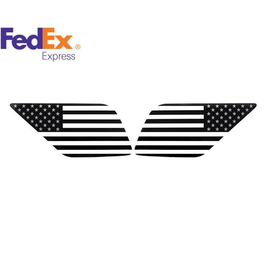 2PCS American Flag Stickers Rear Window Decals for Toyota for 4Runner 2003-09 Q