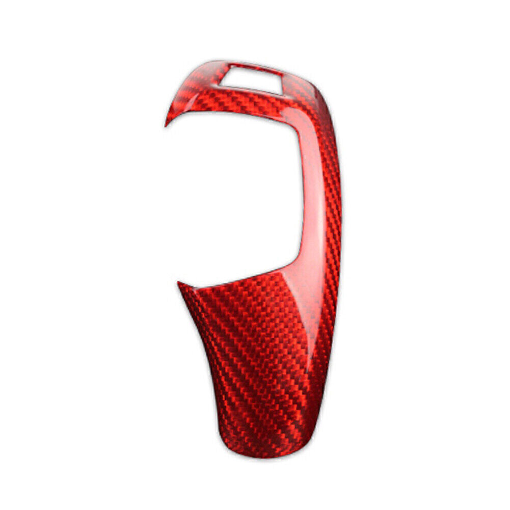 Carbon Fiber Gear Shift Knob Cover Trim for BMW X3/4/5 F20 F22 F30 F32 F10 Red