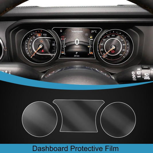 Car Dashboard Protective Film Screen Protector for Jeep for Wrangler JL 2024 2025+