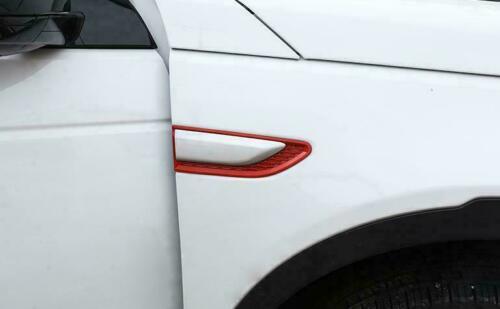 2Pcs Red Side Air Flow Vent Fender Trim for Land Rover Discovery Sport 2015-2021