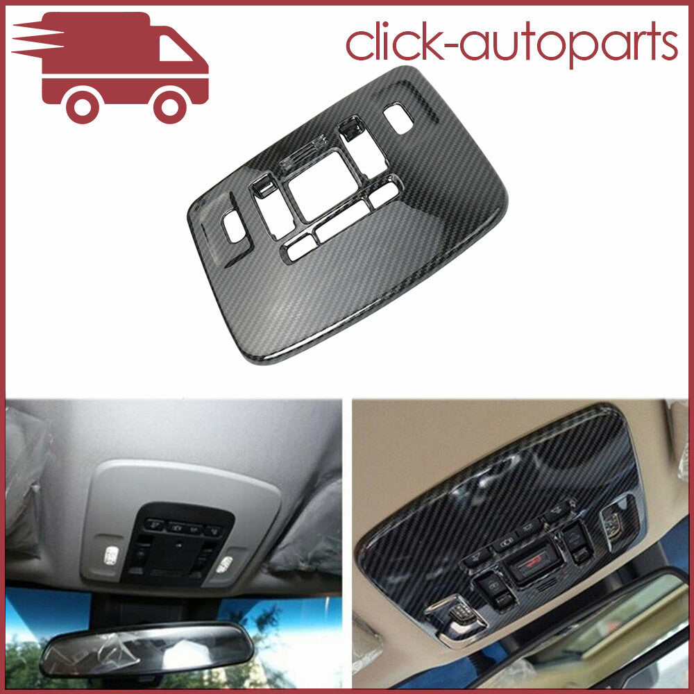 Carbon Fiber ABS Front Reading Light Lamp Cover Trim Fits for Toyota 2018-2021 for Camry