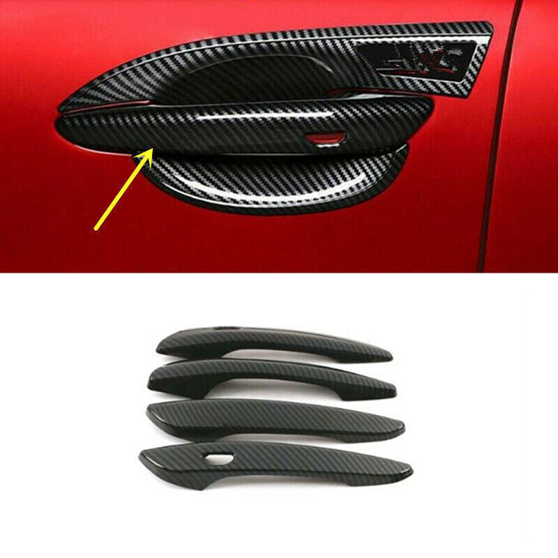for Land Cruiser 2008-2021 Black Car Door Lock Screw Protector Cover Trim v