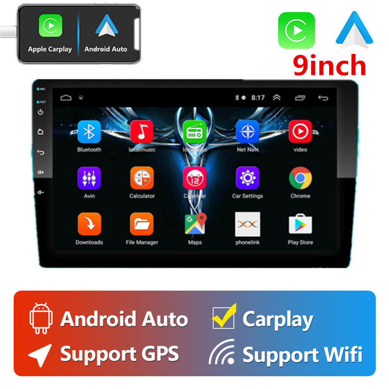 Car Stereo Radio 9in Android MP5 Player Bluetooth FM Radio For Carplay GPS Navi