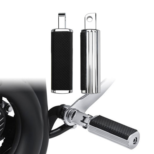 Chrome Male Mount Foot Pegs Footrests Fit for Harley Touring Road Electra Glide