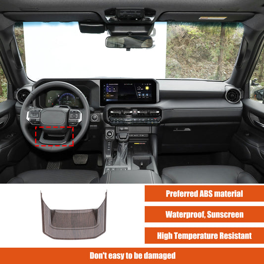 The oak-grain steering wheel with a U-shaped trim at the bottom is suitable for the for Land Cruiser Prado 250 24+- n