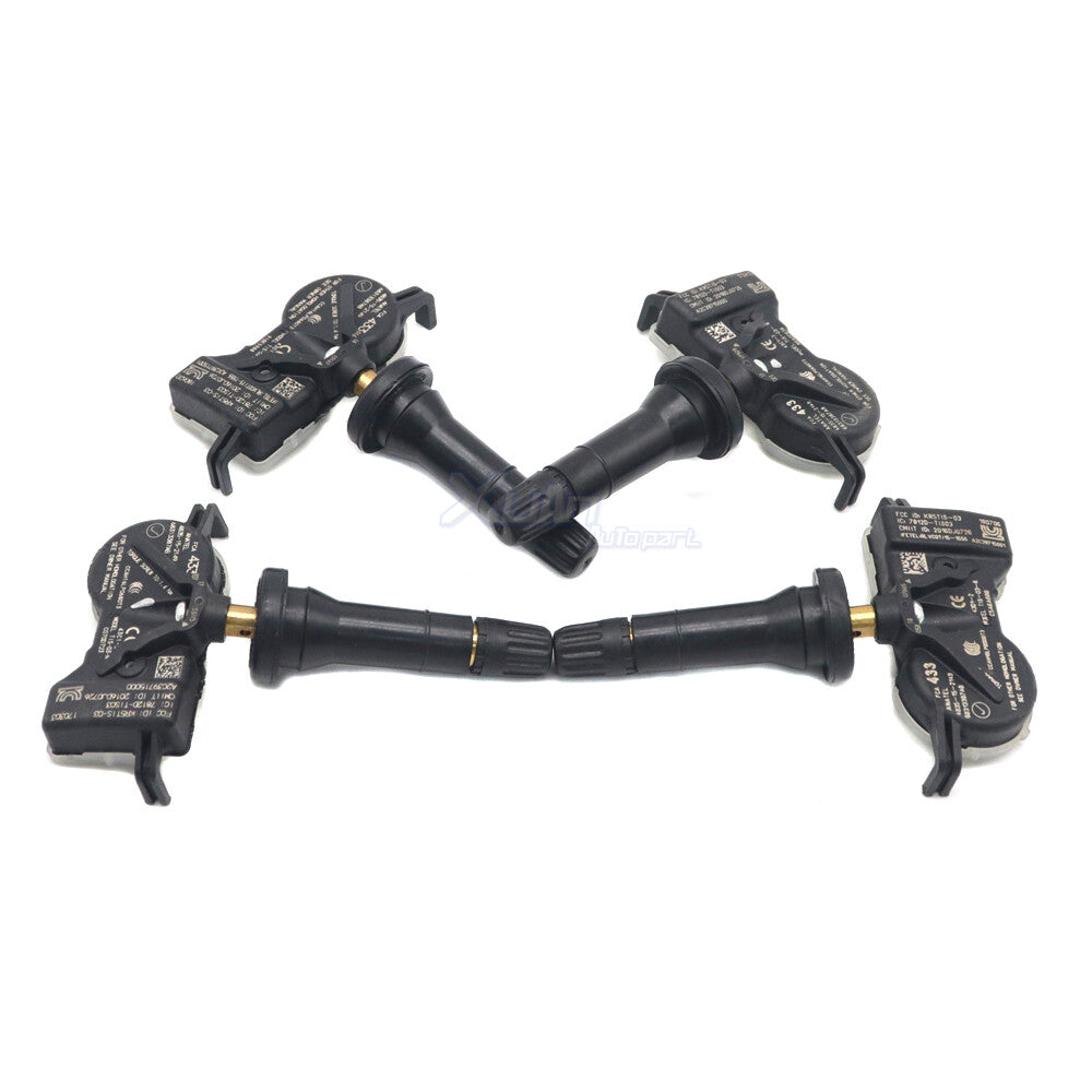 4-piece set of new TPMS tire pressure sensors for Dodge for Jeep 68313387AB and 68252493AB