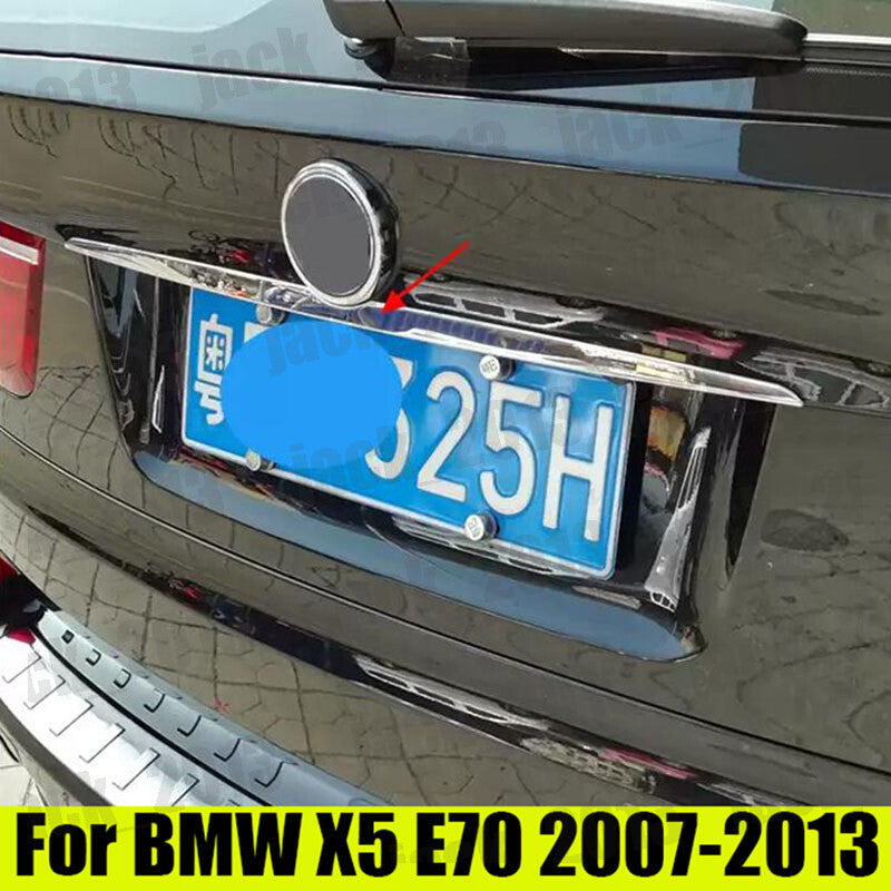 for BMW X5 E70 2007-2013 Stainless Steel Car Rear Trunk Molding Trim 1pcs