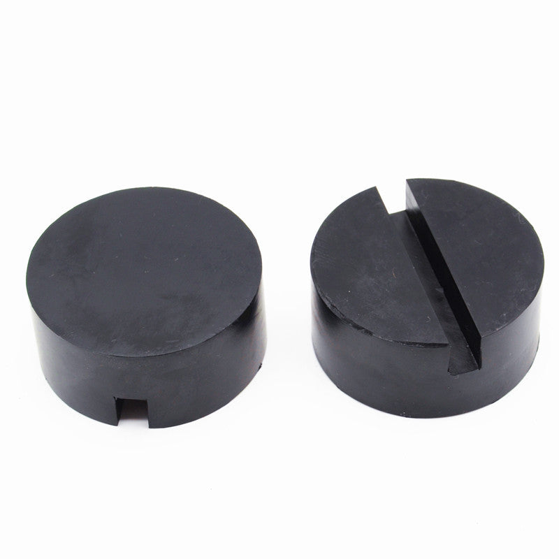 Car Slotted Rail Floor Jack Disk 75mm Pad Adapter Rubber Mat Pinch Weld JackPad