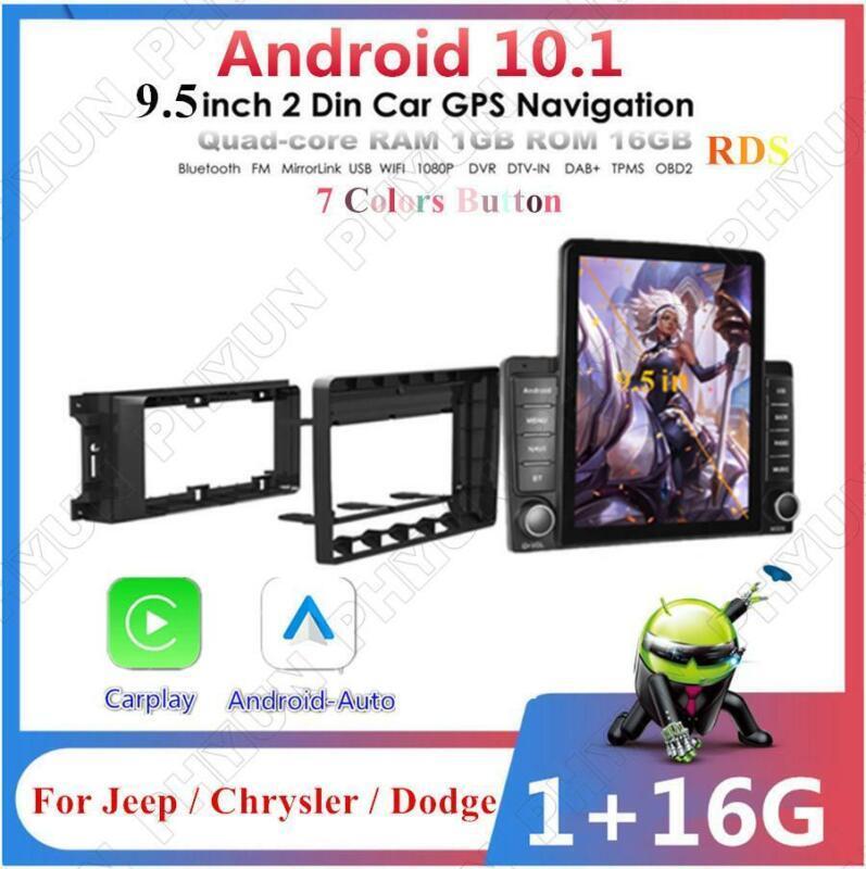 Stereo radio Android 10.1 car GPS navigation 1G+16G compatible with for Jeep for Wrangler and for Dodge . n