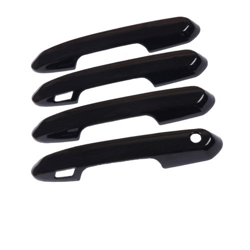 Bright black Car Door Handles Cover molding Trim 20-22 For Toyot@a Highlander B n