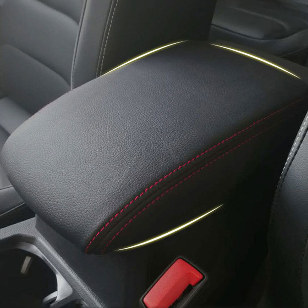 Fit 10-16 for Tiguan MK1 Armrest Box Lid Decorative Protective Cover (Black) n