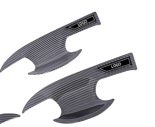 for Honda Accord 2018-2020 4pcs Door Bowl Handle Cover Trim Carbon Fiber Style