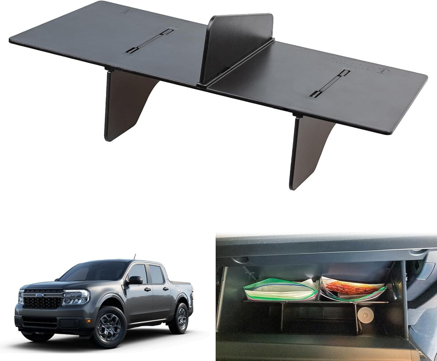 Compatible with 2022-2024 Maverick Cab Glove Box Insert Storage Box Divider Accessory - n
