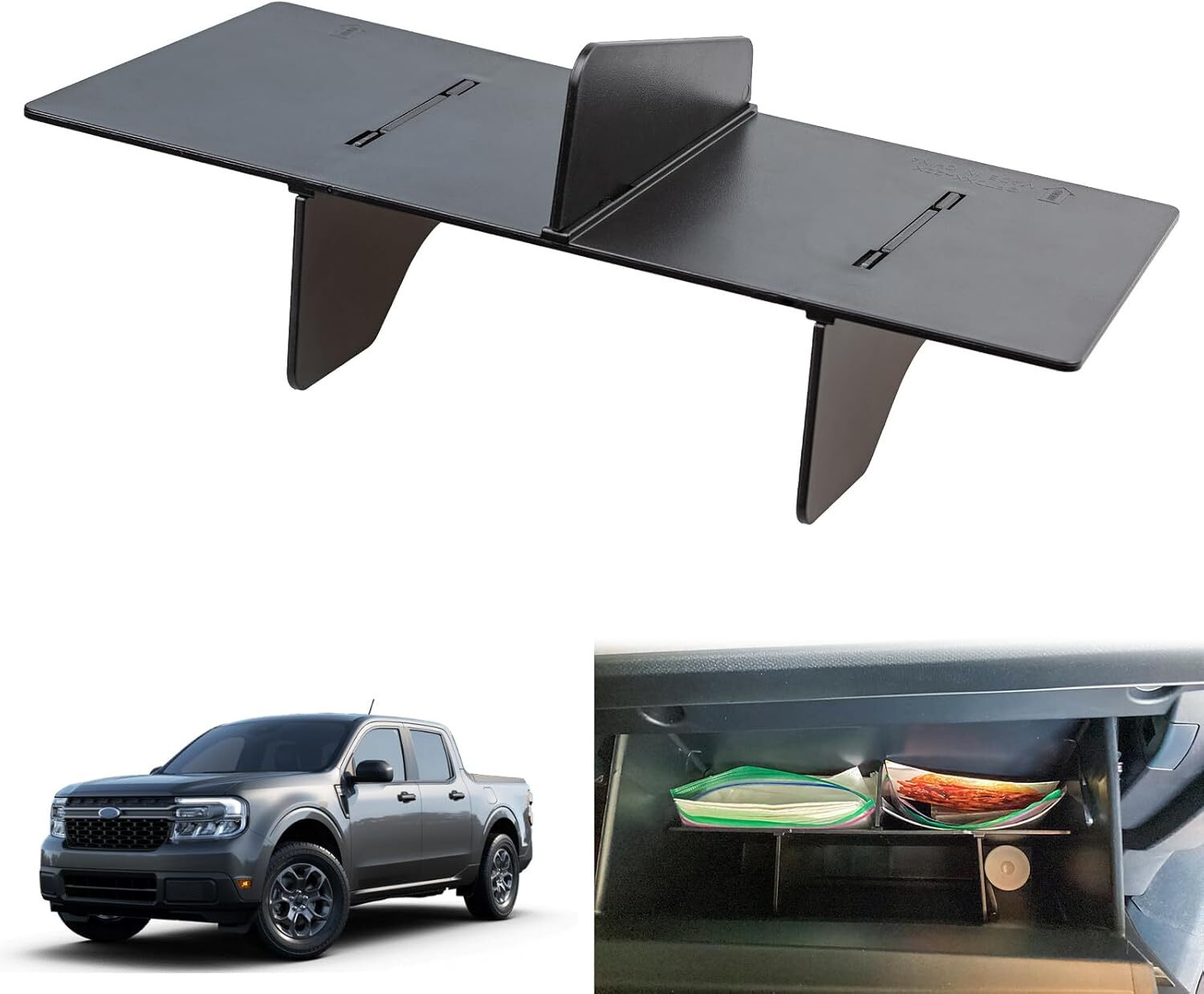 Compatible with 2022-2024 Maverick Cab Glove Box Insert Storage Box Divider Accessory - n
