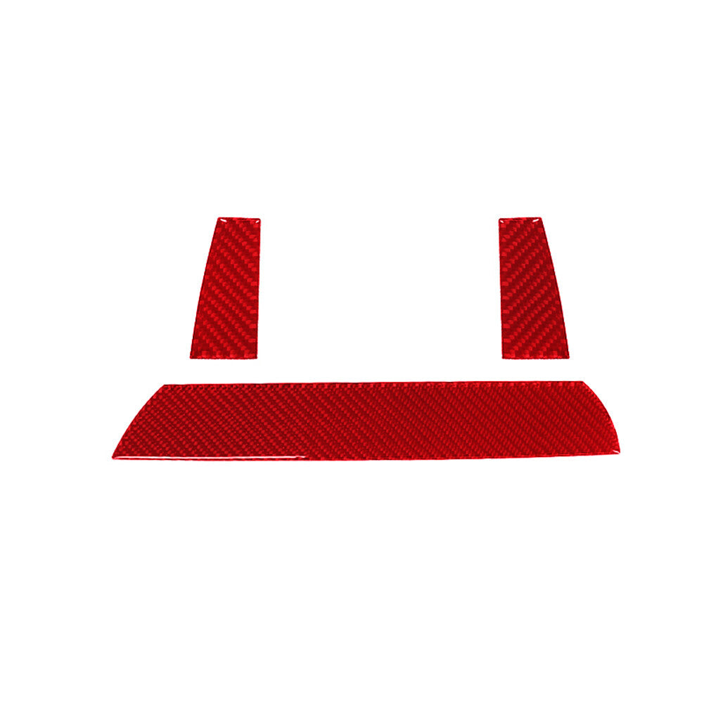 Red Carbon Fiber Central Console Frame Trim for Jetta Sedan 2011-2014 v
