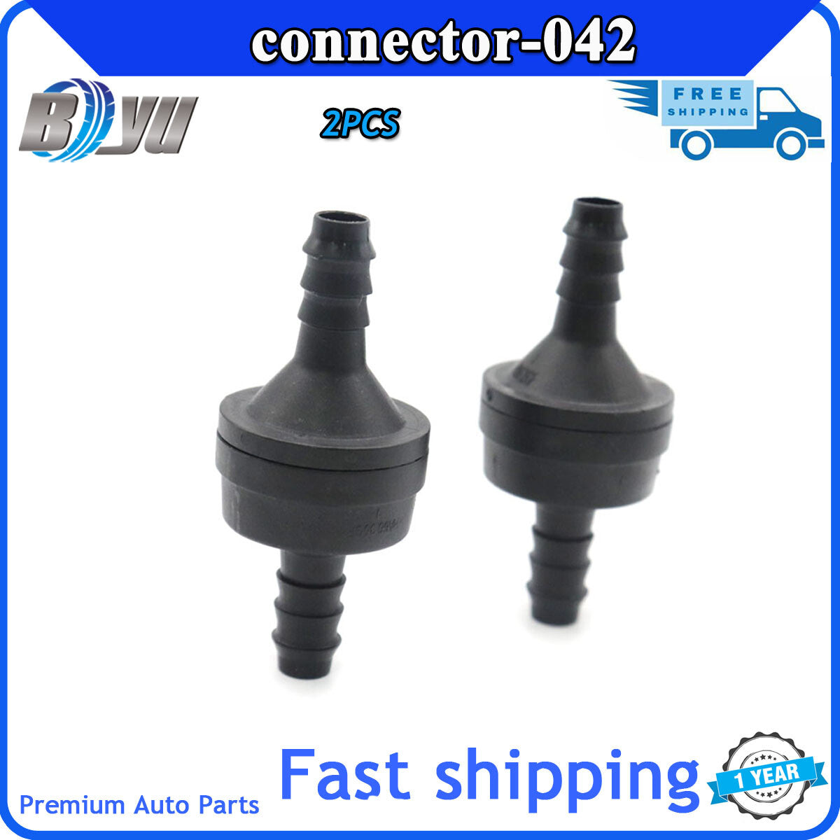 Suitable for OneWay Valve Non-Return Air Pump Vacuum Check ID6 8x6 180¡ã Black Q