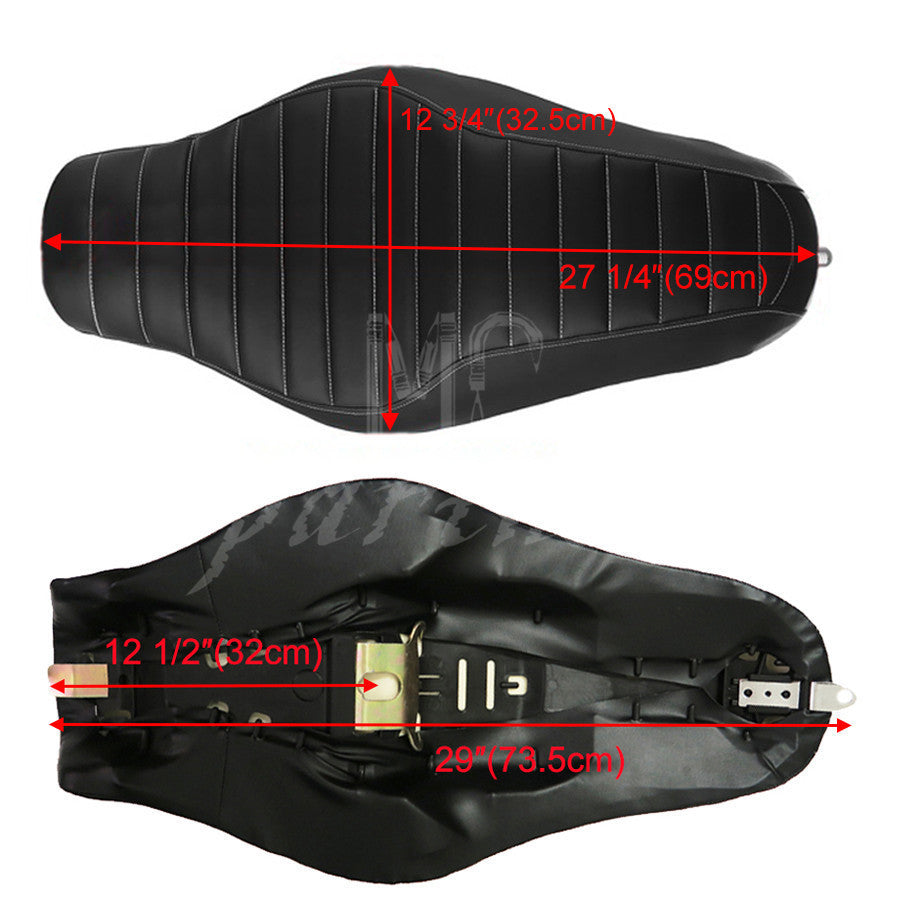 One Piece Driver  Rear Passenger for Seat Two up For Sportster XL883N XL1200 Q