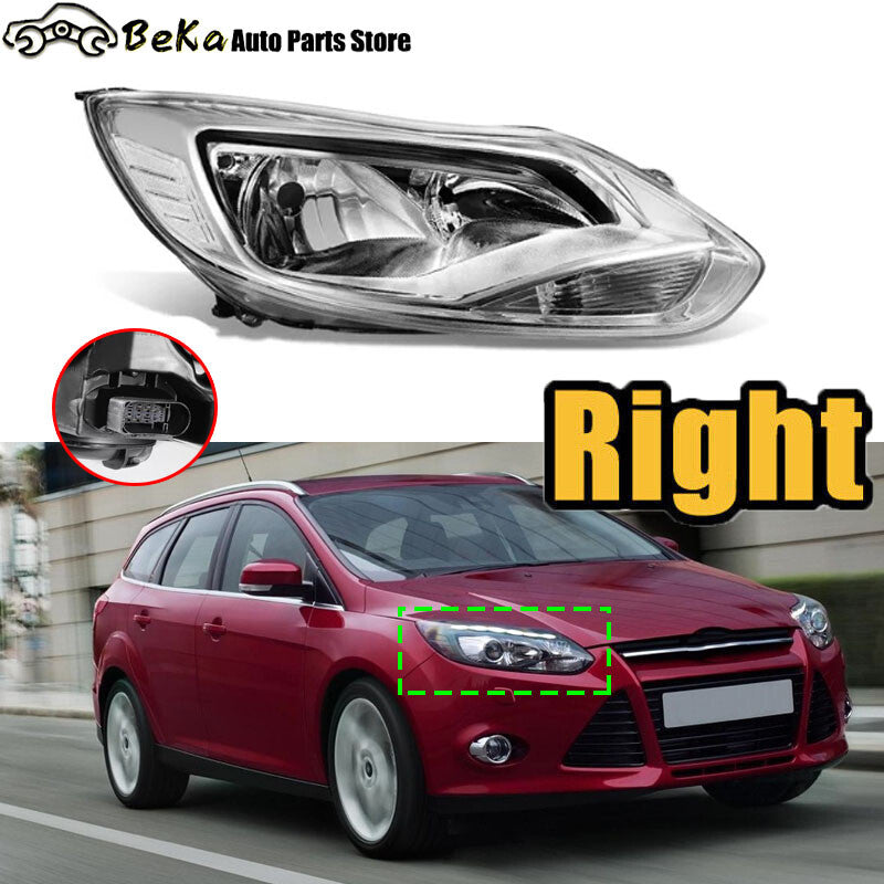 1 piece for 2012-2014 for Ford Focus right chrome clear corner headlight